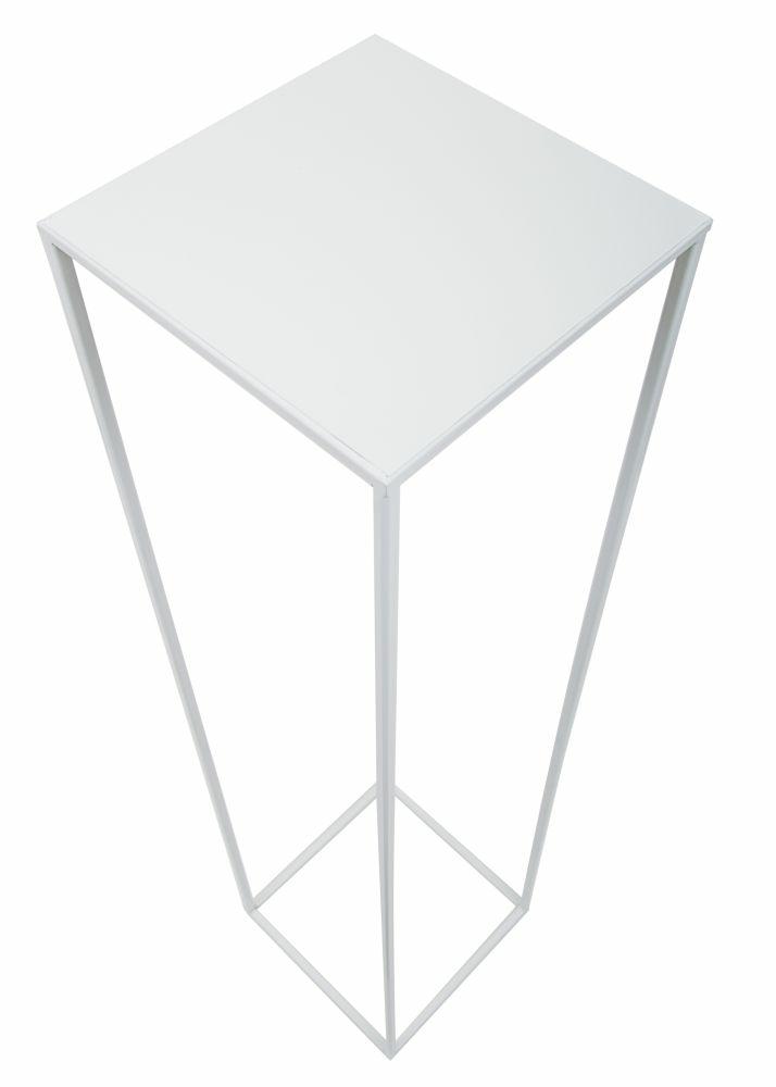 Weißer Moderner Blumenständer 100 cm