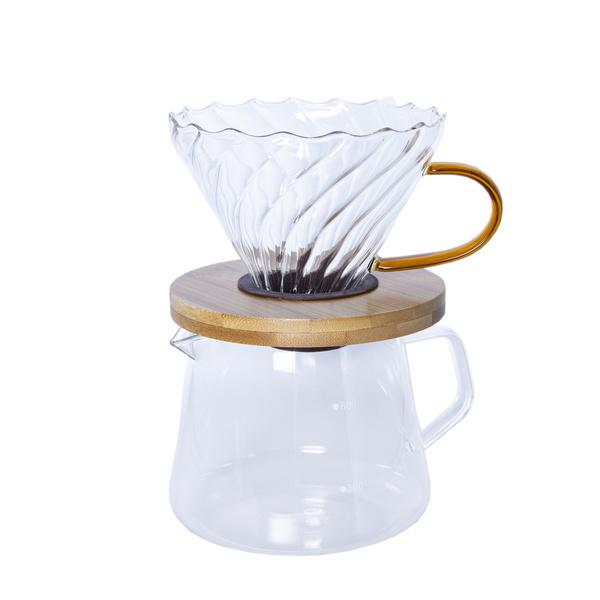 400ml glass coffee maker with drip - set