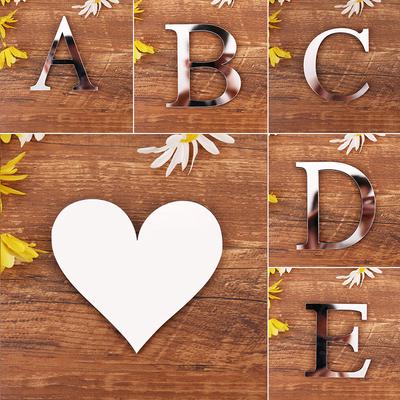 Acrylic Alphabet A-Z English Letters EVA Wall Sticker Decal Kids Bedroom Nursery Decoration DIY Word