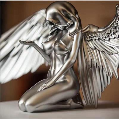 Art Angel Female Wings Resin Crafts Desktop Decoration Gardening Decoration