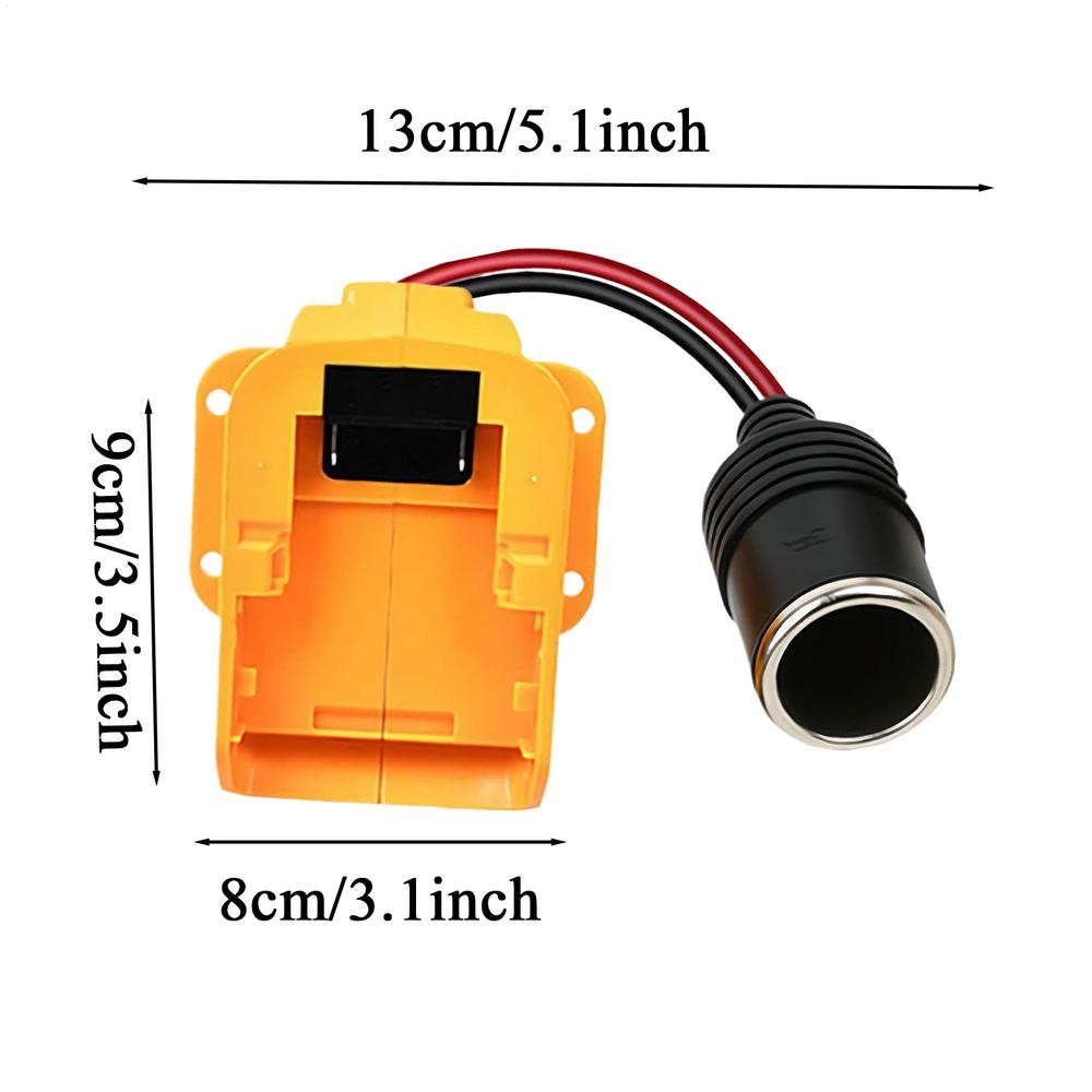 18V-20V Power Tools Battery Car Charger Female Connector  Stable Charging Plug Socket Female Car Socket Adapter Universal