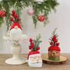 Cartoon Snowman Decoration Cute Christmas Gnome Doll Tabletop Decor Santa Claus Ornament  Festive