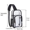 Large Capacity Transparent Crossbody Bag Lightweight Multifunctional Clear Chest Bag Waterproof Fanny Pack PVC Shoulder Bag