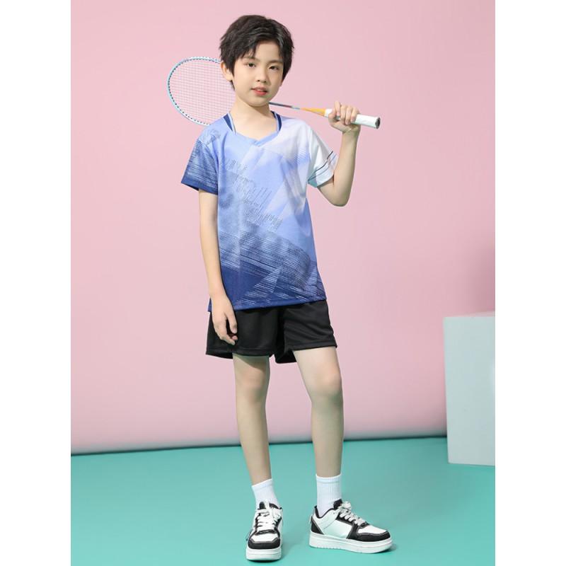 Kids Quick-Dry Badminton Table Tennis Sport Set Boys Girls Athletic Training Outfit Lightweight