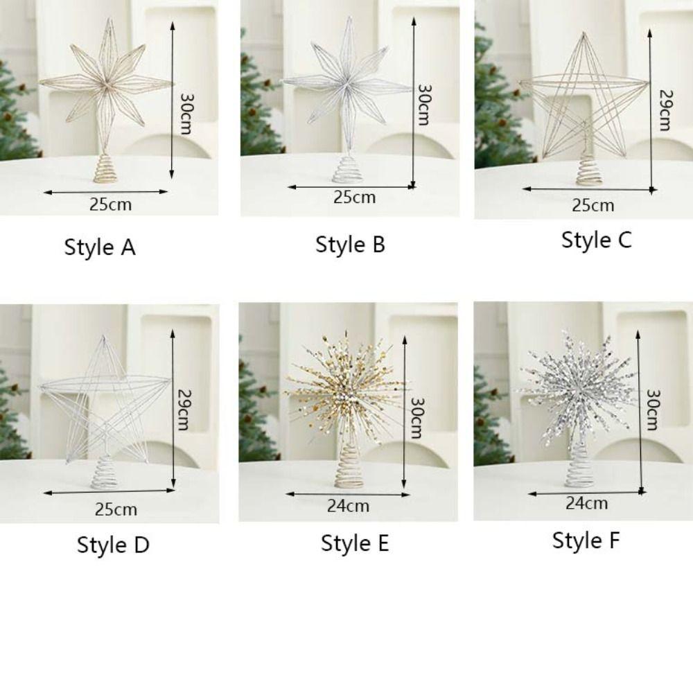 LED Christmas Tree Toppers Lights Glitter Christmas Tree Decoration Shopping Mall