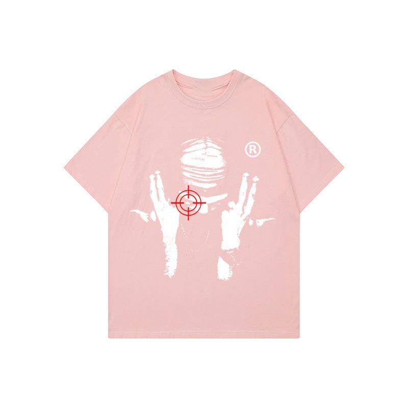 Grunge Goth Y2K Cotton Tshirt Harajuku Graphic Print Vintage Top Hip Hop Streetwear Tee Punk Oversized Short Sleeve Tshirt EMO