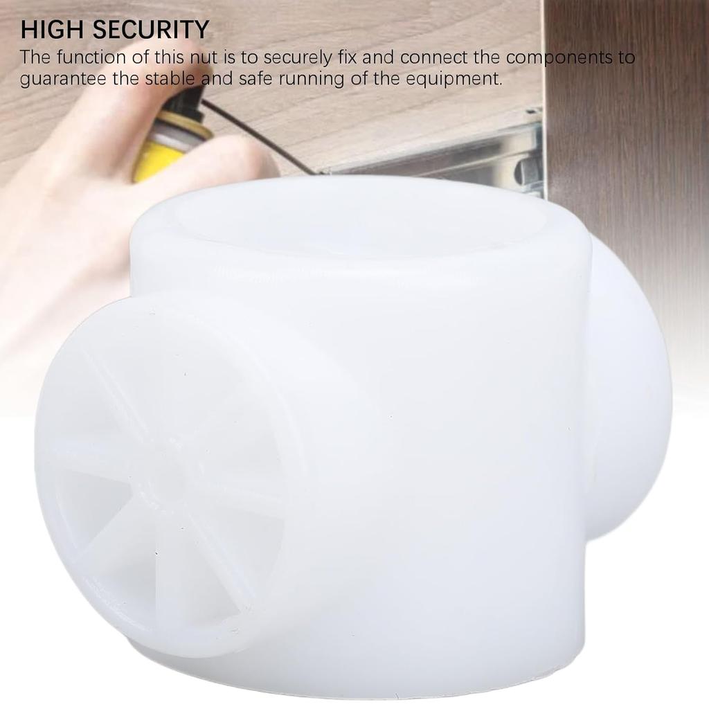 0.8x1.6in White Plastic Trolley Nut for LA500 Replacement Spare Part for K75 39337 Kit