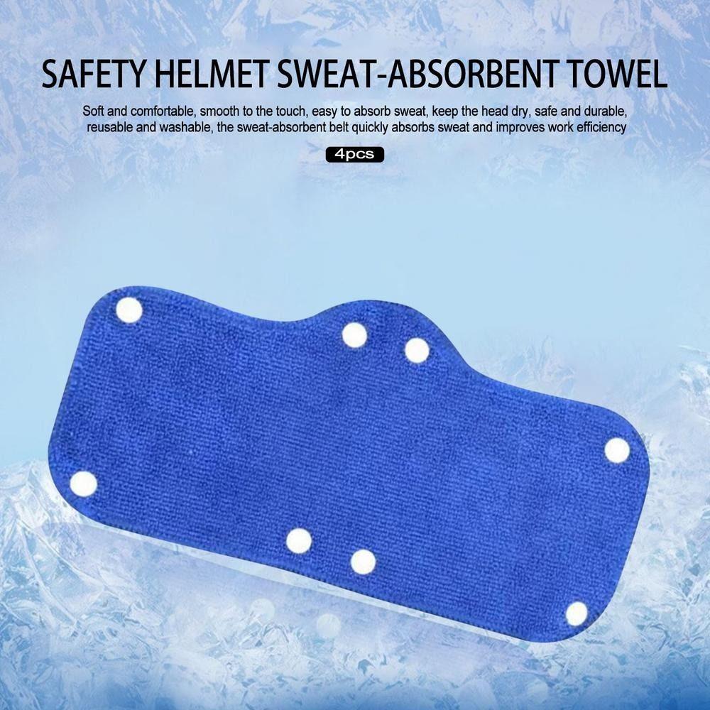 6PCS Snap-On Hard Hat Sweatband Snap Anti-dirty Helmet Lining Pad Helmet Sweat Band  Baseball Cap