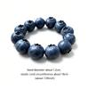 Süßes Realistisches Blaubeer Perlenarmband Handgemachtes Frucht Elastisches Armband Skurriler Kawaii Schmuck für Damen Mädchen Geburtstagsfeier Geschenk