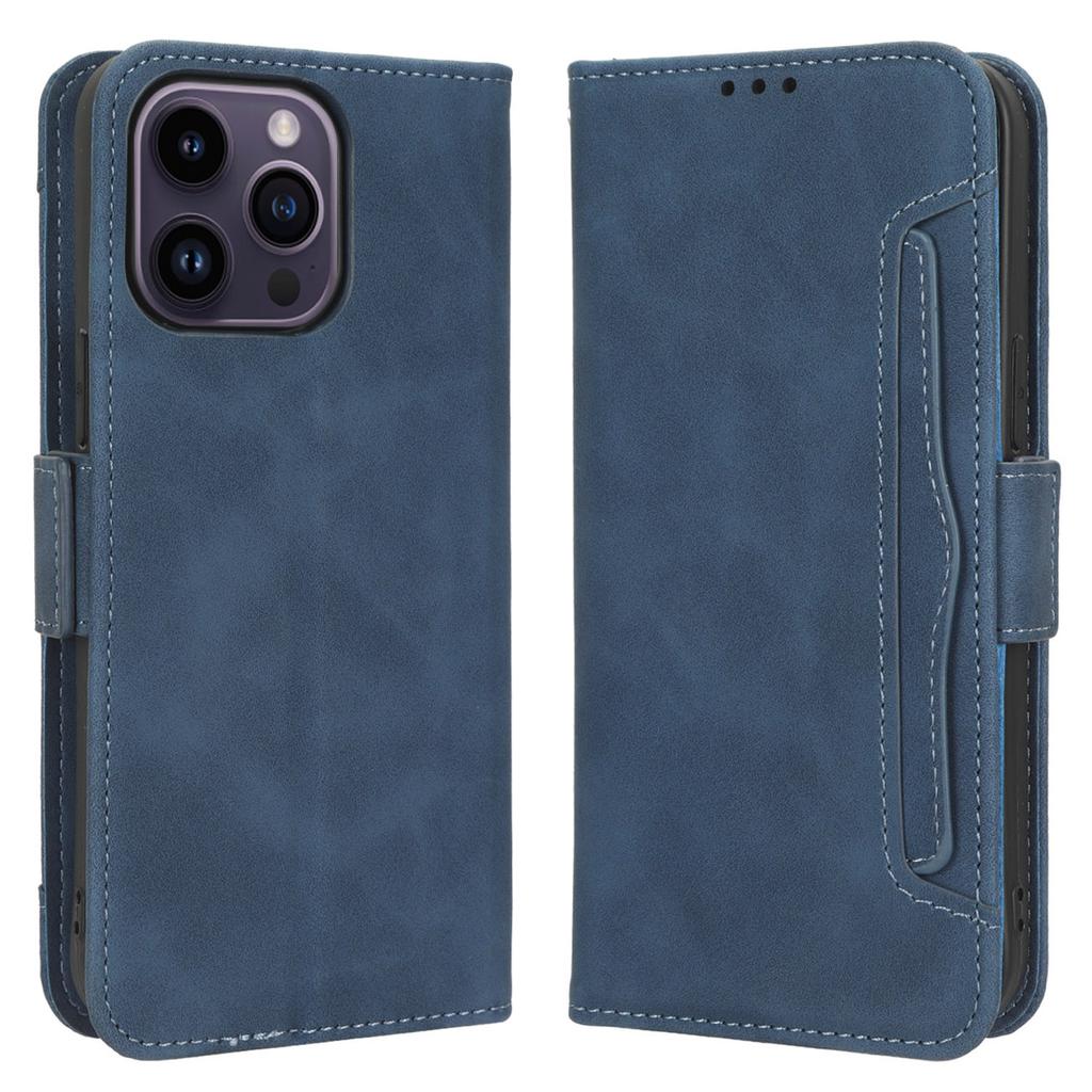 For iPhone 15 Pro Max Case PU Leather Wallet Shockproof Stand Phone Cover