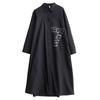Long Sleeve Plus Size Cotton Vintage New In Dresses for Women Casual Loose Spring Autumn Shirt Dress