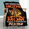 Firefighter Personalized Text Blanket Lightweight Customizable Blanket Durable Comfort Throw For Bedding Living Room Nap Home Decor