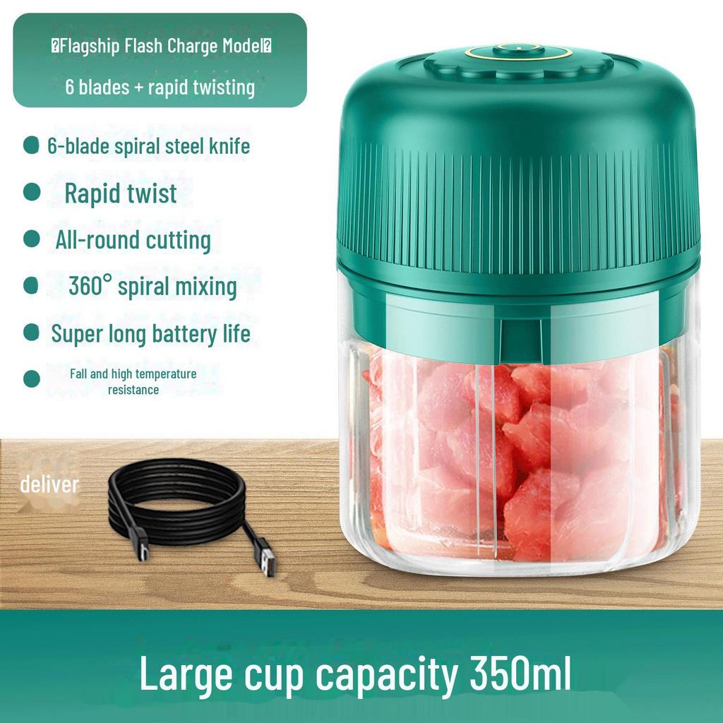 Compact Wireless Electric Garlic Masher – Multi-Function Mini Food Processor