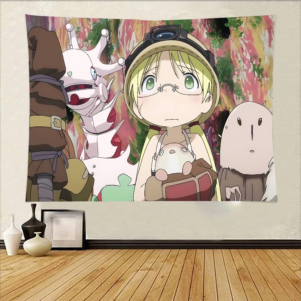 MMade In AAbyss Wandteppich zum Aufhängen Gedruckter Polyester-Wandteppich INS Dekoration Wanddekoration