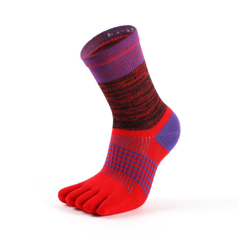 MEIKAN Unisex Baumwollsocken mit geteilter Zehe, mittelhoch, für Radfahren & Laufen