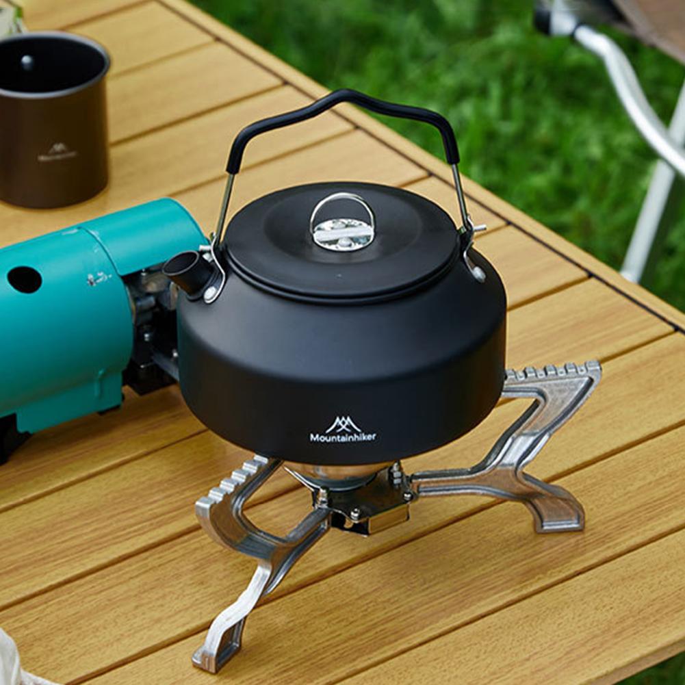 1.4L Camping Stovetop Teapot with Handle Ultralight Coffee Water Kettle Metal for Outdoor Travel Camping Cooking