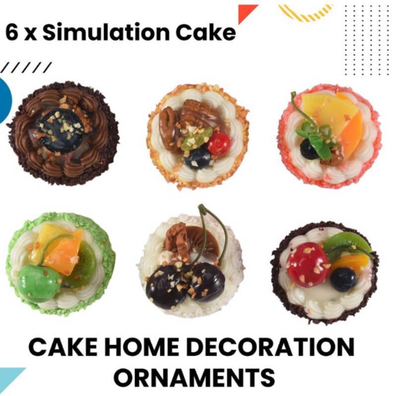 French Cream Cake Miniature Toy With Magnet For Home Decor And Collection