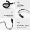 1PCS Camping Light Pole Hook Stainless Steel Pig Tail Storage Multifunctional Equipment S-shaped Double Hooks
