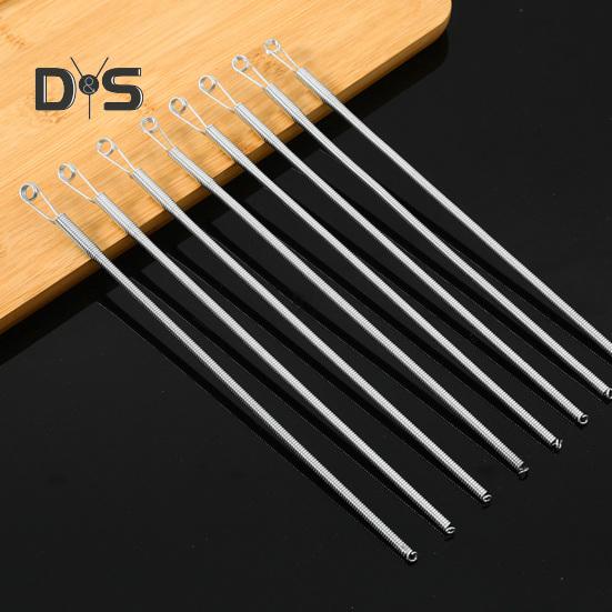Spring Drawstring Threader Bendable DIY Rope Threader Clip Flexible Drawstring Threading Tool for Hoodies Shorts Pants Drawstring Replacement