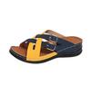 Summer Women Wedge Sandals Premium Orthopedic Open Toe Sandals Vintage Anti-Slip Leather Casual Slippers Platform Retro Shoes