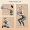 8KG Soft Kettlebell, Kettlebell with Non-Slip Handle for Home Gym, Weight Lifting, Strength Training, Purple/Grey