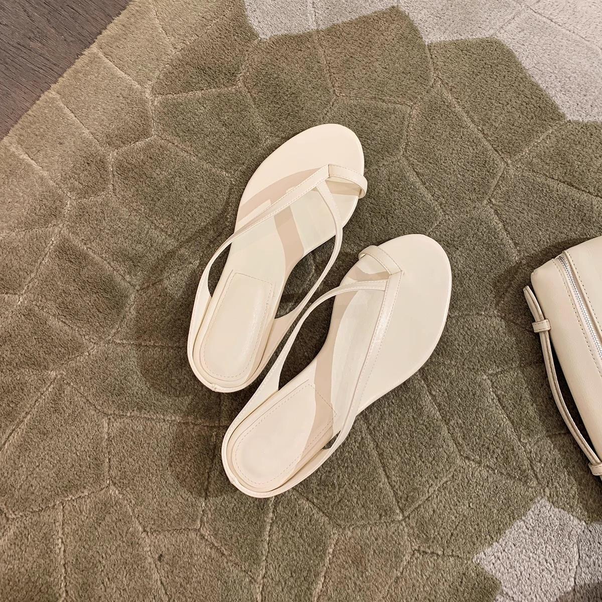 

Кожаный минималистичный ремешок, круглая головка, закрытый носок, толстый каблук, крутые шлепанцы, женская летняя обувь, полусабо 40