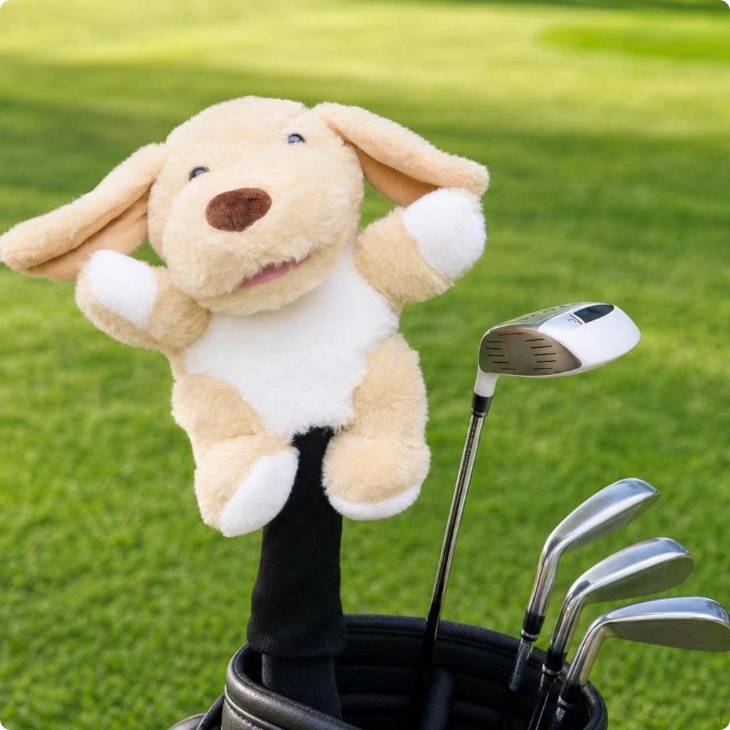 Golf Driver Headcover Furry Animal Cute Soft Club Cover