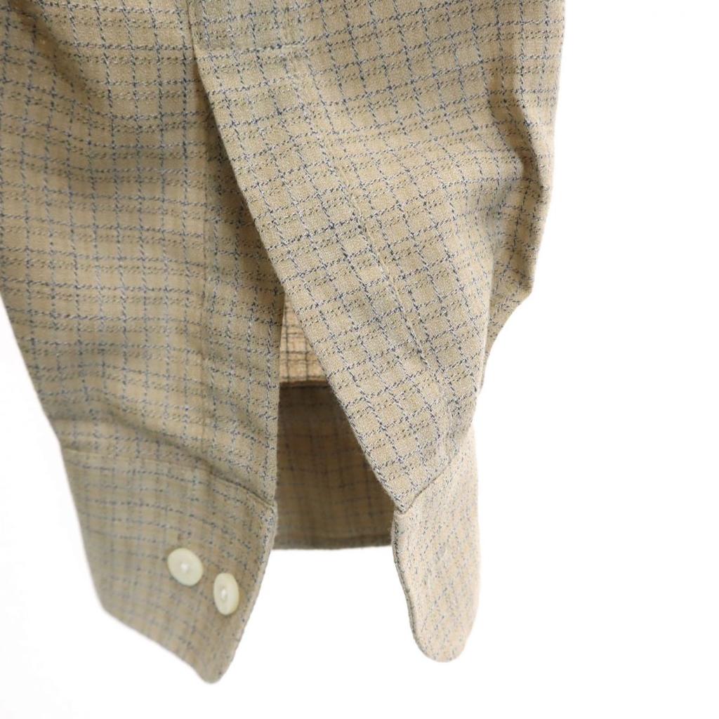 Yves Saint Laurent 90s Old Check Pattern Long Sleeve Button Down Shirt L Men's Used