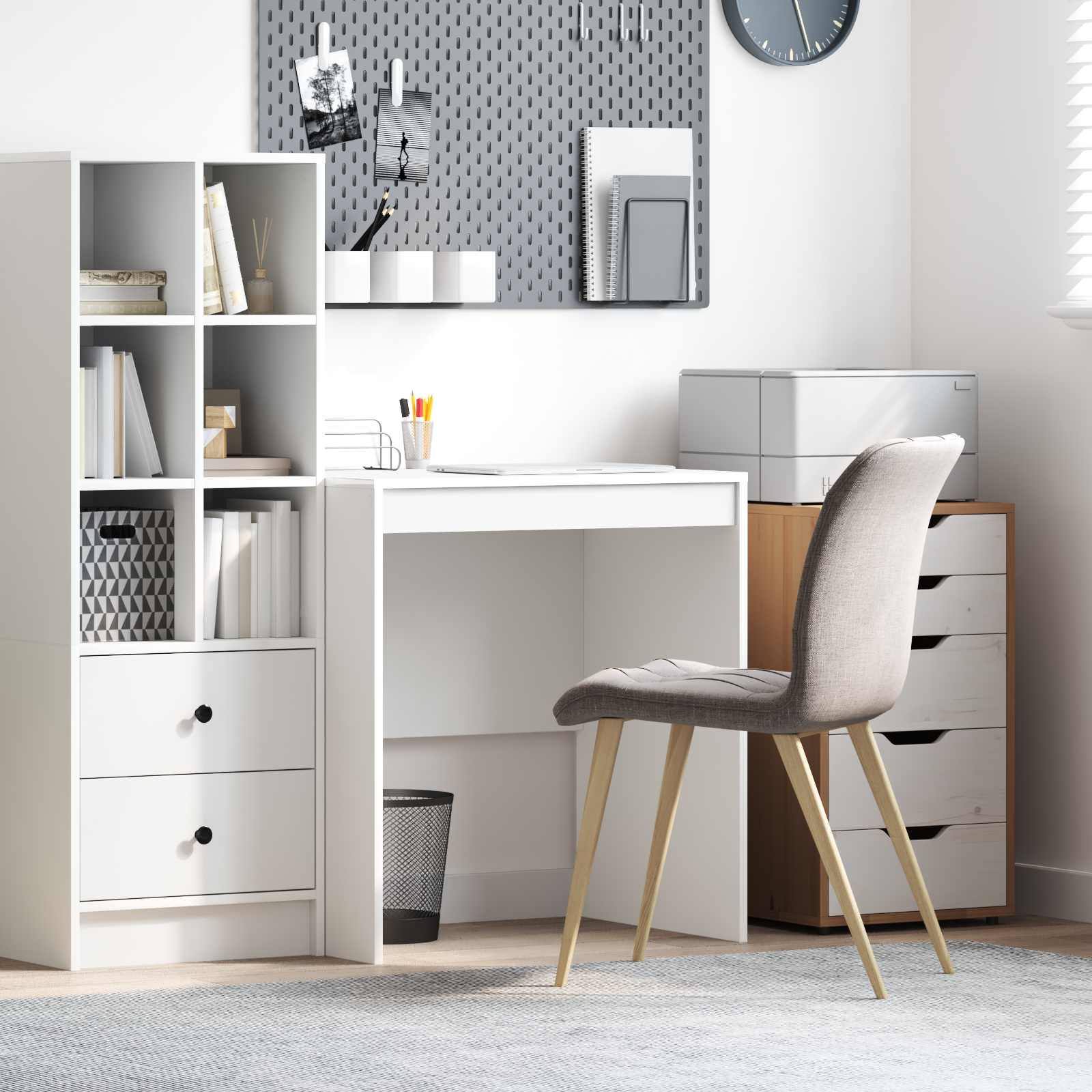 vidaXL Schreibtisch Weiß 70 x 50 x 76 cm weiß