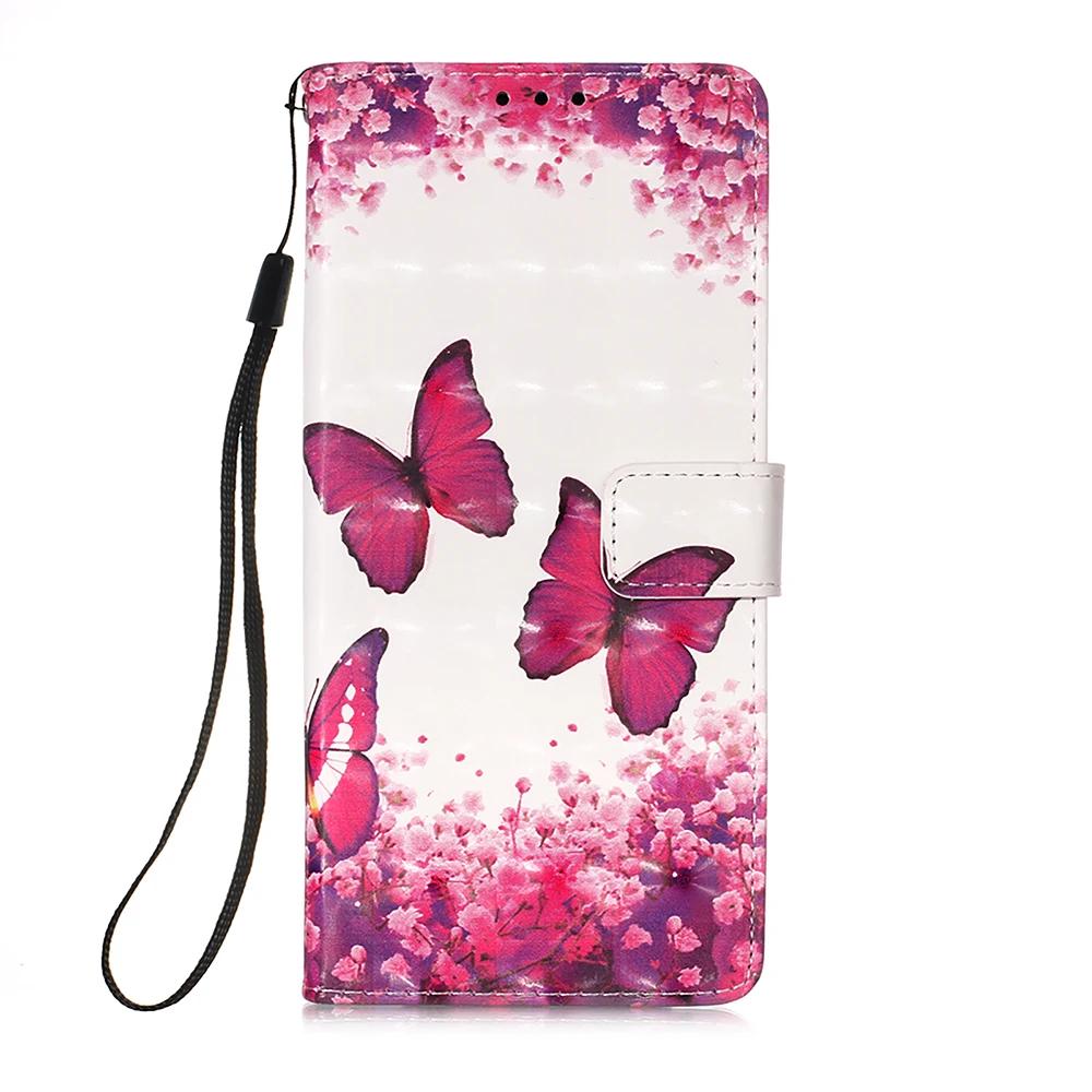 Cute Painted Leather Flip Case on For Tecno Pova Curve 2 Camon 50 Spark Go 3 2 1 1S Pop 10 10C Wallet Stand Book Cover Card Slot