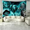 Horror Halloween Wall Tapestry Aesthetic Wall Hanging Printed Fabric Blanket Decorative Tapestries for Bedroom Living Room Home Decor