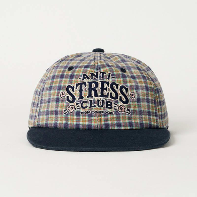 

HOKUSPOKUS Check Ball Cap_Navy ONE