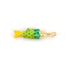 1 Piece Brass Ocean Jewelry Charms Carp Fish 18K Gold Plated Colorful Enamel Fish Pendant For DIY Necklace Making 26x6.5mm