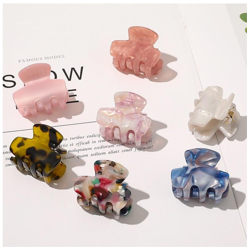 Fashion Small Claw Clip Hair Clips for Hair Women Hair Clip Simple Marble Textured Hair Barrettes Hairclip Girl Hair Accessories