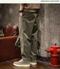 Men's Fleece-Lined Casual Cargo Pants - Straight Leg, Loose Fit, Plus Size, Autumn/Winter.