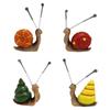 4Pcs Mini Snail Sculpture Bonsai Decorations Garden Home Decoration Resin Crafts, Outside Decor, Outdoor Decor,yard Art Ornament