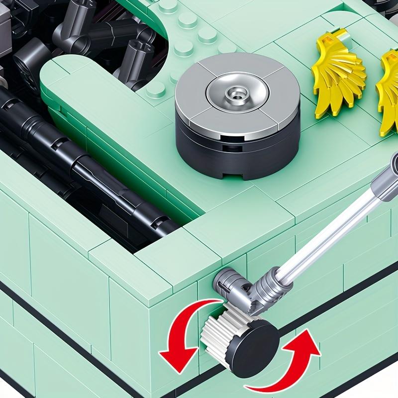 820PCS Typewriter Building Blocks Classic Creative Ideas Machine Retro Micro Bricks Model Kids DIY Toys Holiday Gifts