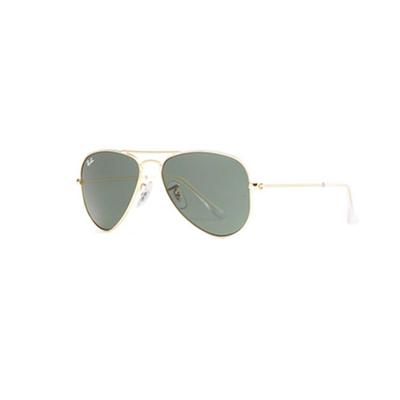 Ray-Ban Sunglasses Gold Frame Green Lens Kids Sunglasses 0RJ9506S-223/71