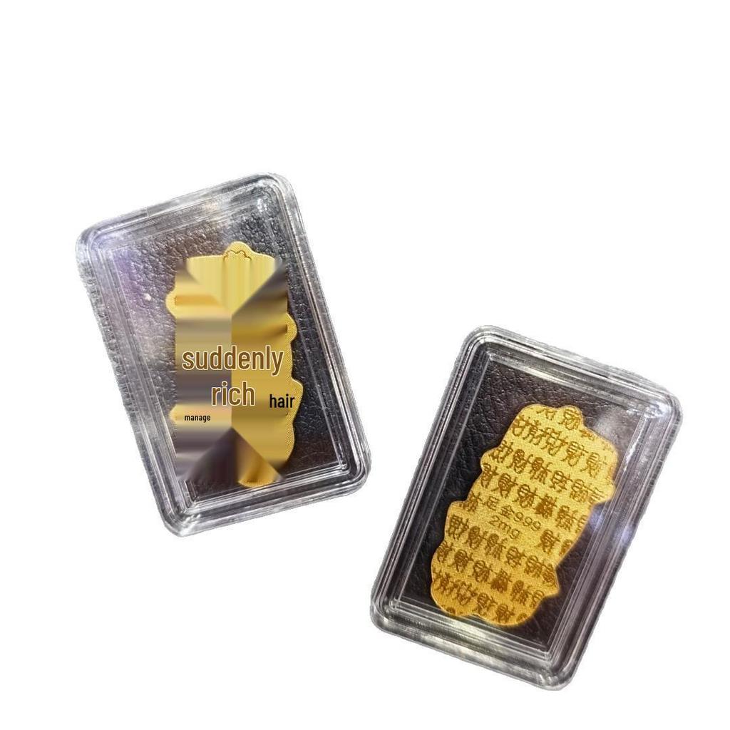 Gold Mobile Phone Sticker 999 Pure Gold - Prosperity & Wealth Charm Gift