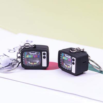 Mini Tv Keychain Horror Atmosphere Mini Tv Keychain Pendant Simulation Tv Pendant Bag Pendant