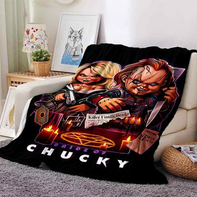 1 Stück Braut von Chucky Decke Weiches Flanell, Gemütlich für alle Jahreszeiten Polyester Perfekt für Zuhause, Büro