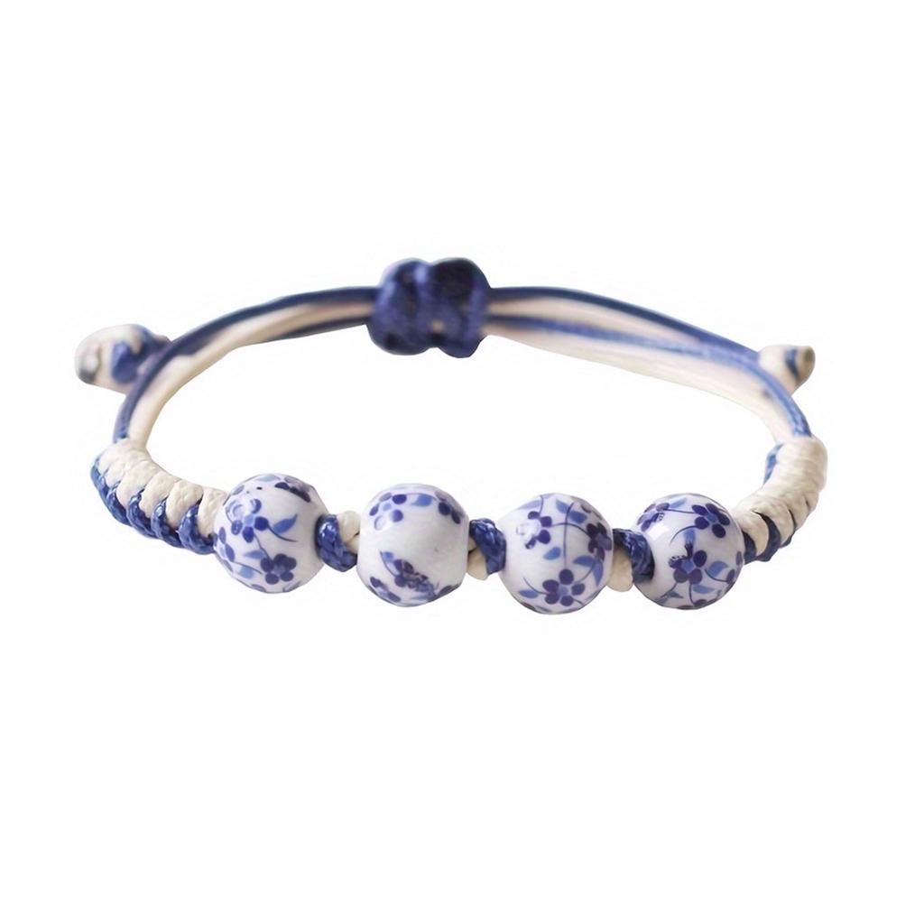 Stylish Oriental Inspire Ceramic Bead Bracelet Accessory for Daily Wear Or Special Occasions Adding Personalize Charm