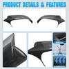 2PCS Carbon Fiber Pattern Mirror Case Black Side Wing Rearview Mirror Cover Trim for Ford Explorer     2024 LHD
