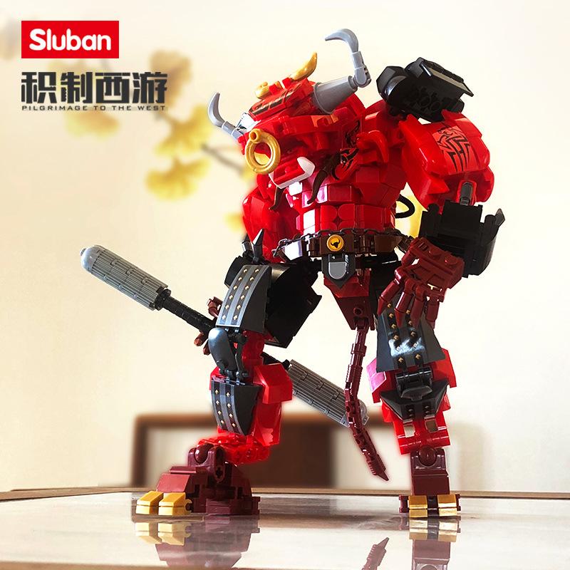 Sluban Creativity Classic Games Mech Robot Model Building Blocks Sets Movies Action Figure DIY Bricks Children Toys For Boys