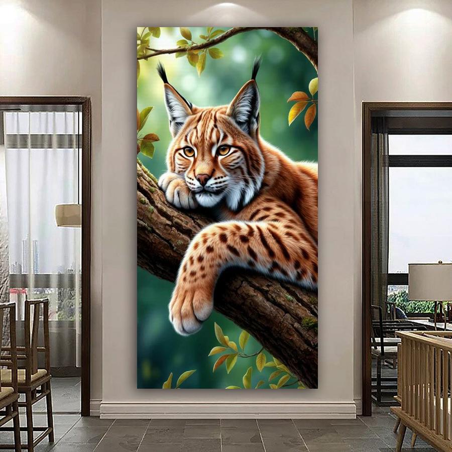 Big Cat Large Size Diamond Painting Animals Diy Full Square Round Drill Rhinestone Embroidery Mosaic Cross Stitch Kits Wall Decor