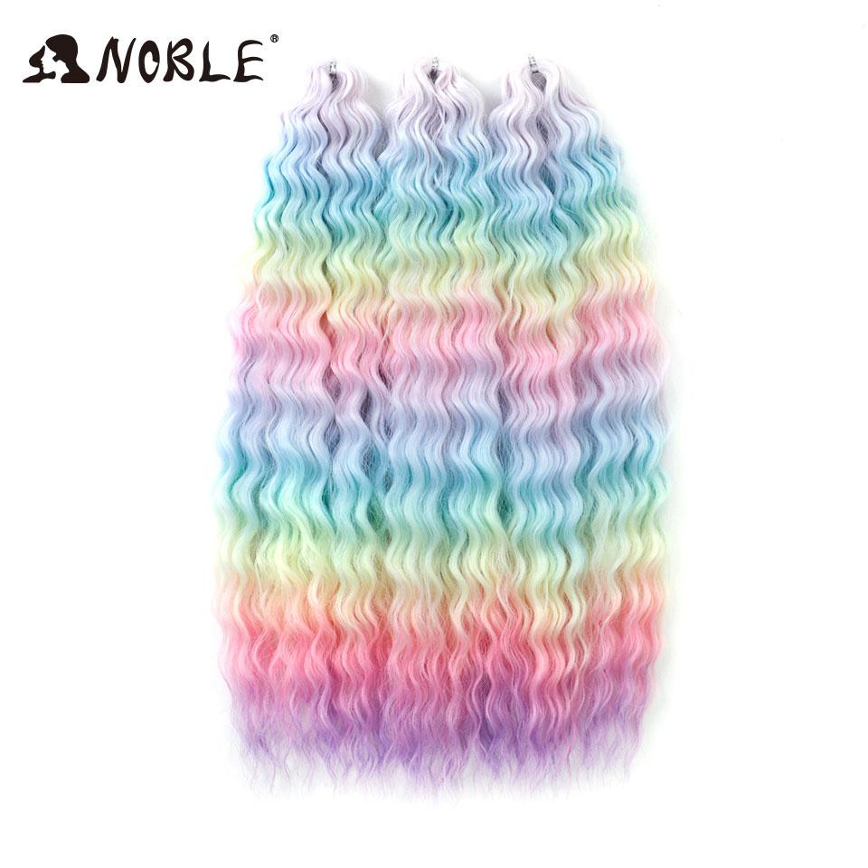 Edles Häkelhaar Locken Haar Wasserwelle 24 Zoll 300g Ombre Blond Twist Häkelhaar Zopf Haar Deep Wave Flecht Haarverlängerung