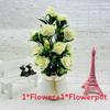 Artificial Plant Container With Colorful Silk Flowers For Indoor Decor And Special Occasions