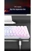 Teclado Gamer Portátil com Luz RGB de 61 Teclas - Sensação Mecânica para E-sports e Uso no Escritório