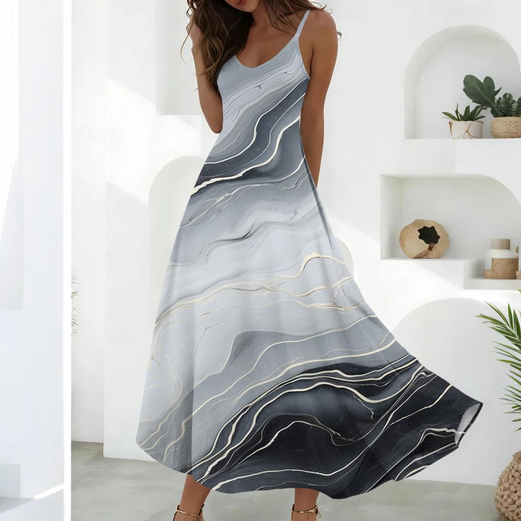 Summer Dresses For Women Dresses Long Flowy A Line Sleeveless Sundresses With Pockets