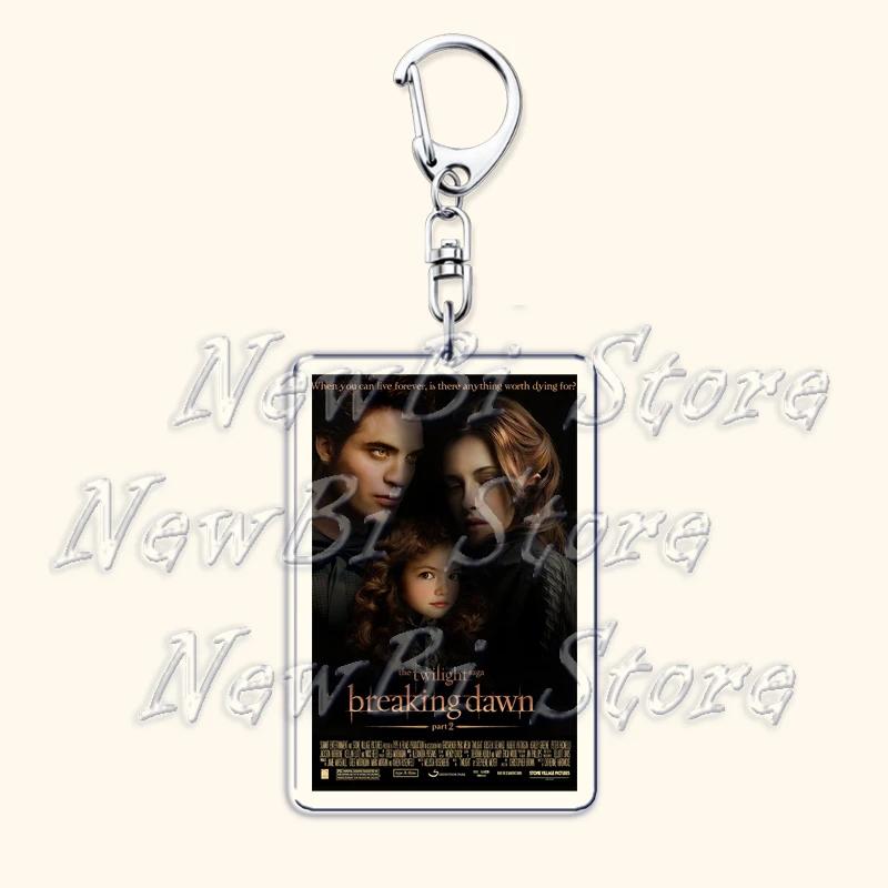 Movie Twilight Vampire Keychain for Accessories Bag Pendant Bella Swan Edward Cullen Eclipse Key Chain Keyring Jewelry Fans Gift